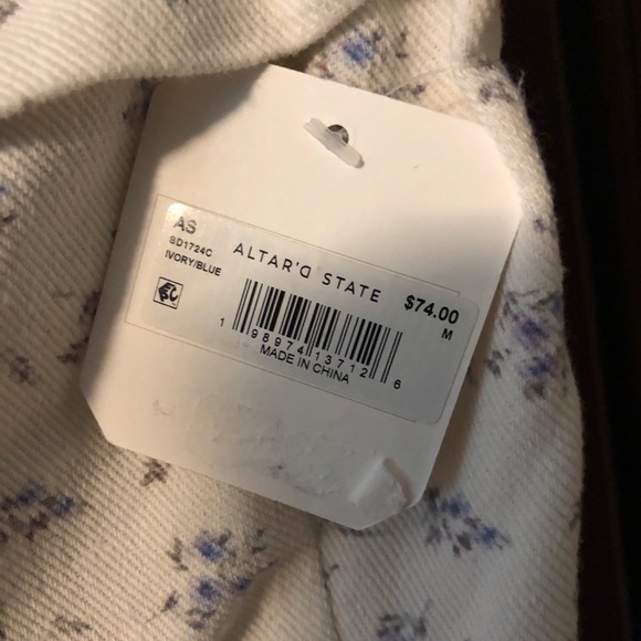 Altar’d State New with tags White Floral Strapless Women’s  Dress - Picture 6 of 10